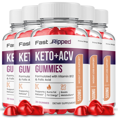 Fast Ripped Keto ACV Gummies (5 Pack)