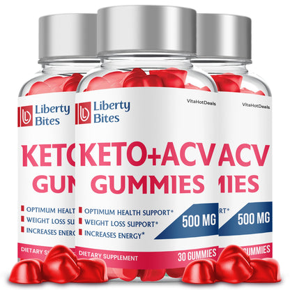 Liberty Bites Keto ACV Gummies (3 Pack)