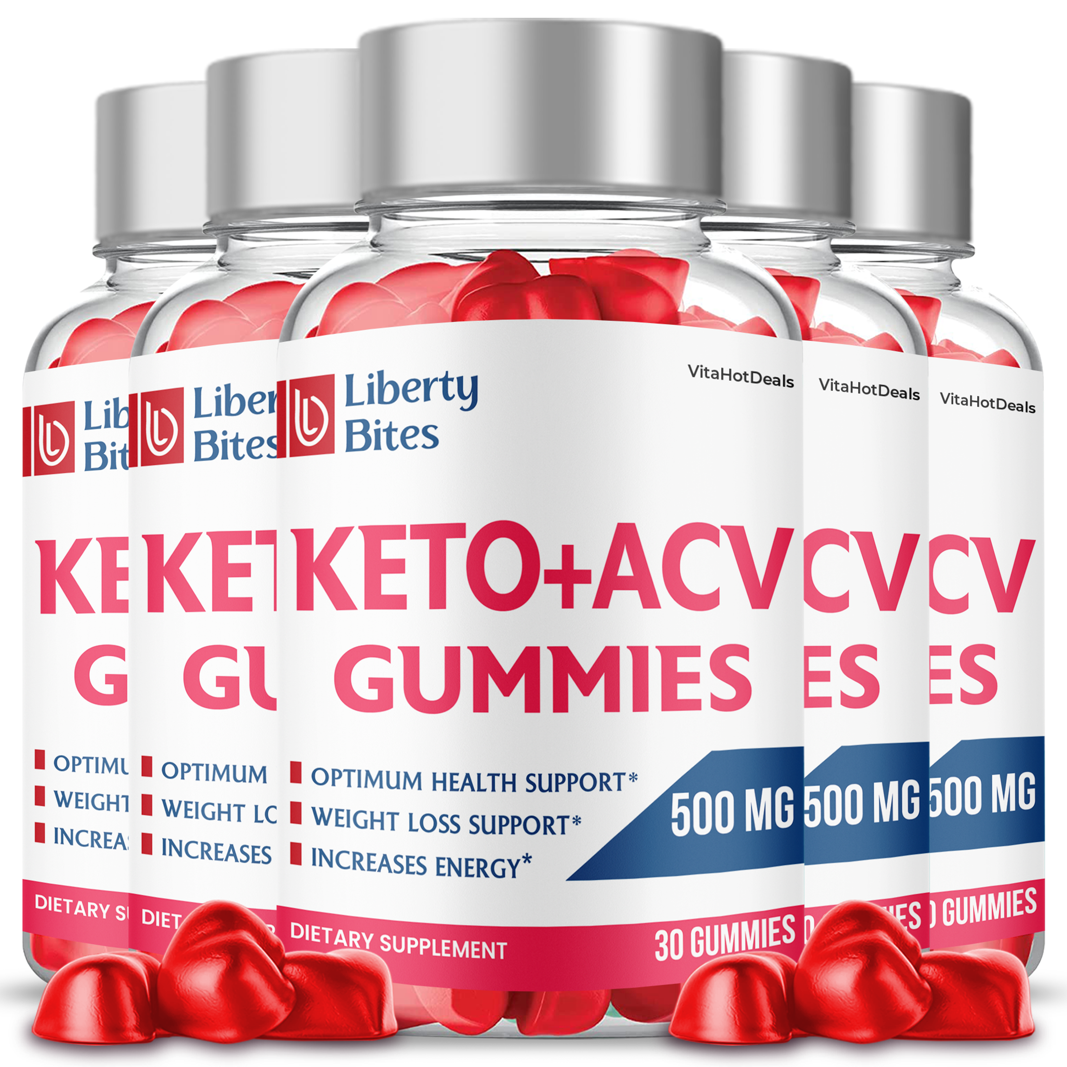Liberty Bites Keto ACV Gummies (5 Pack)