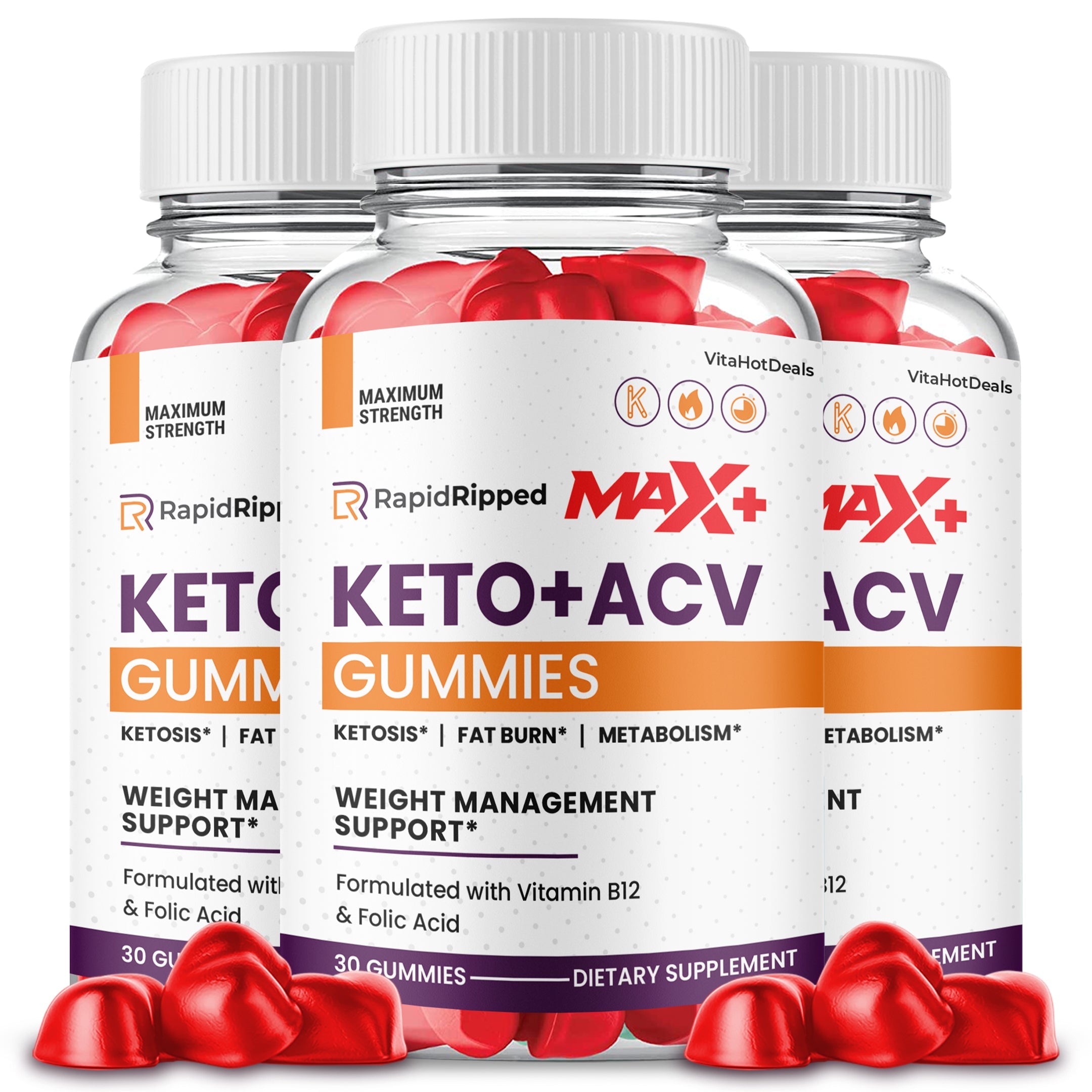Extreme Power Rapid Ripped Keto ACV Gummies (3 Pack)