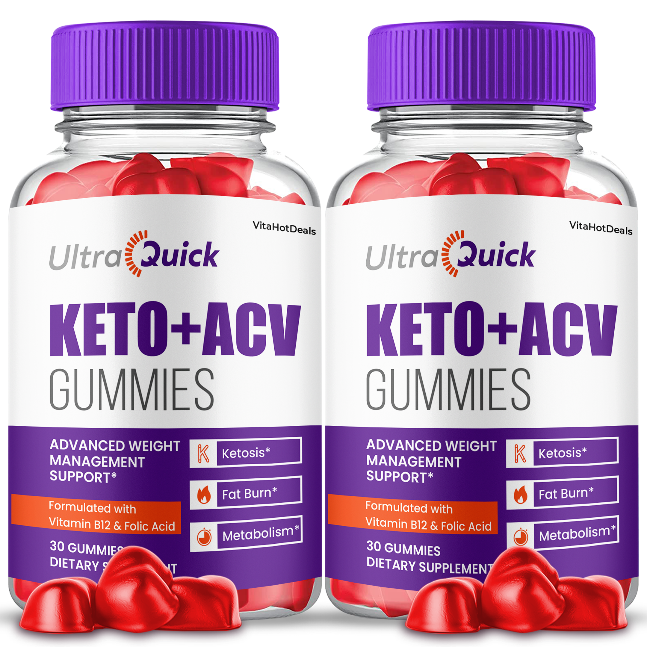 Ultra Quick Keto ACV Gummies (2 Pack)