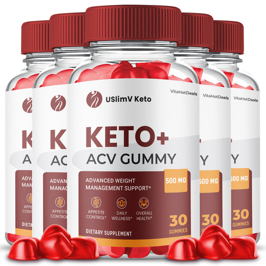 UslimV Keto ACV Gummies (5 Pack)
