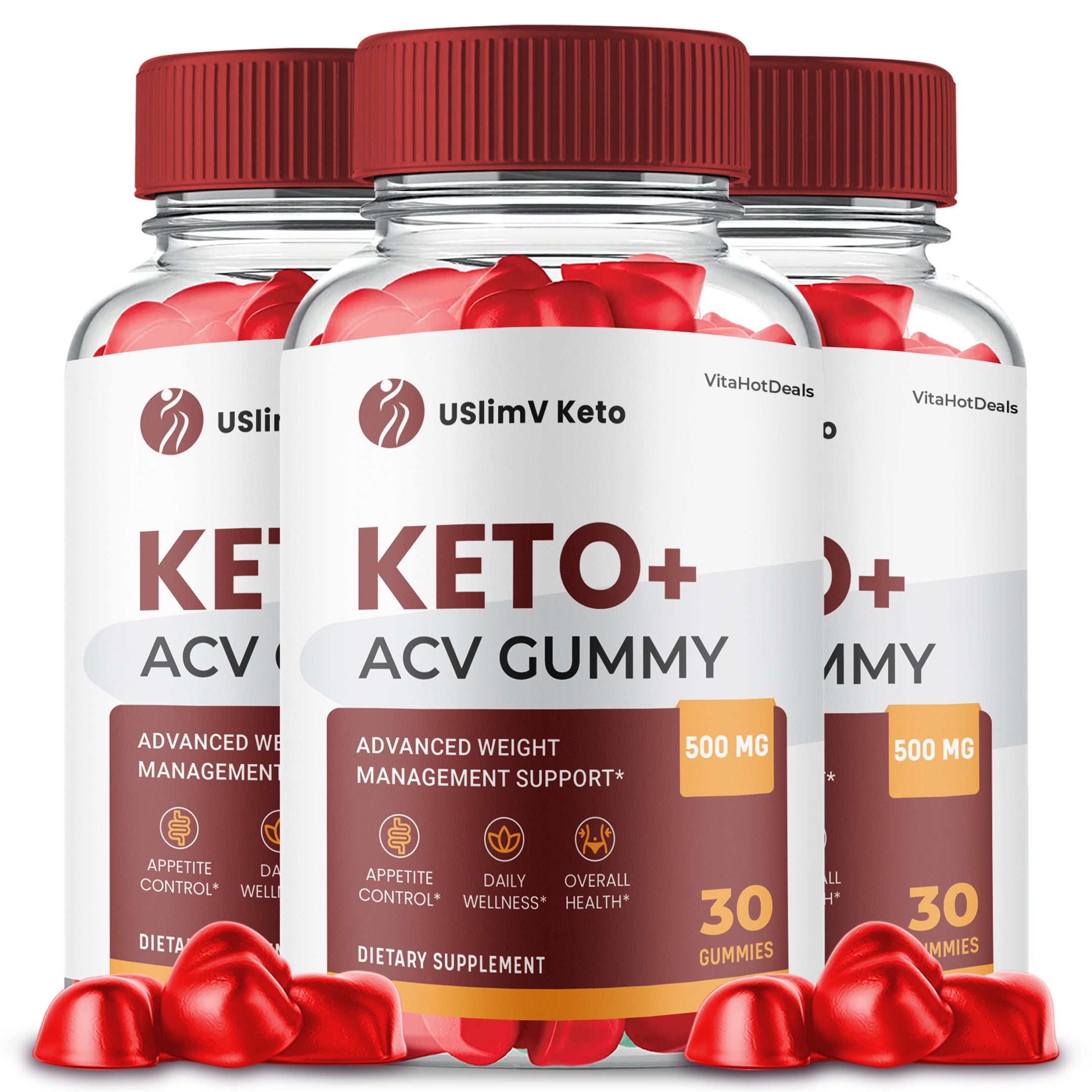 UslimV Keto ACV Gummies (3 Pack)
