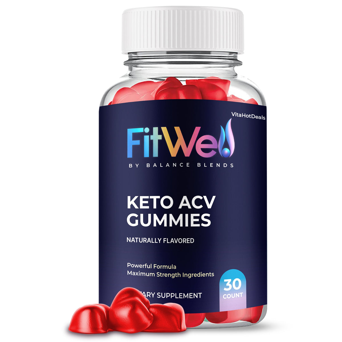 FitWell Keto ACV Gummies 1 Pack daily wellness support