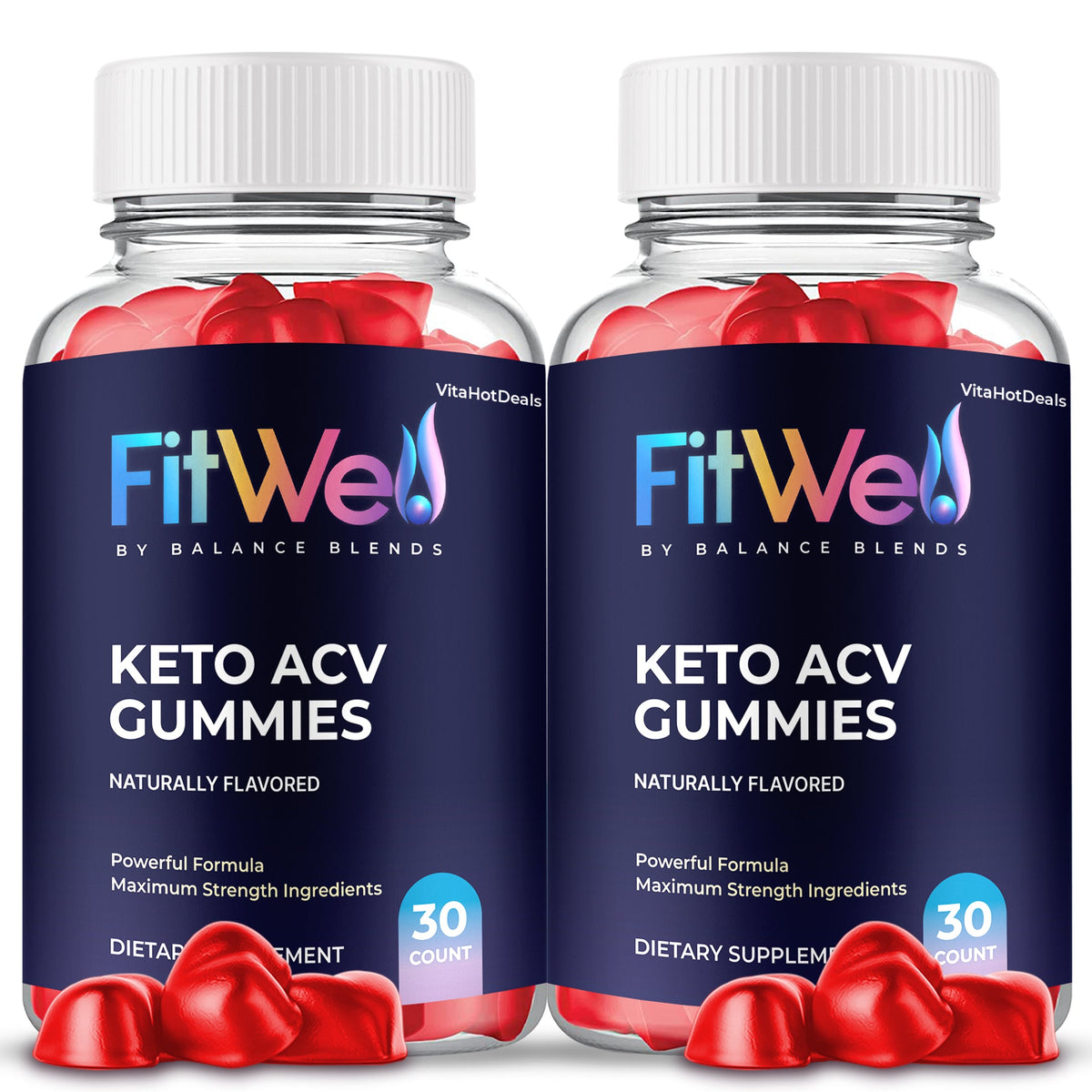 FitWell Keto ACV Gummies 2 Pack daily wellness support