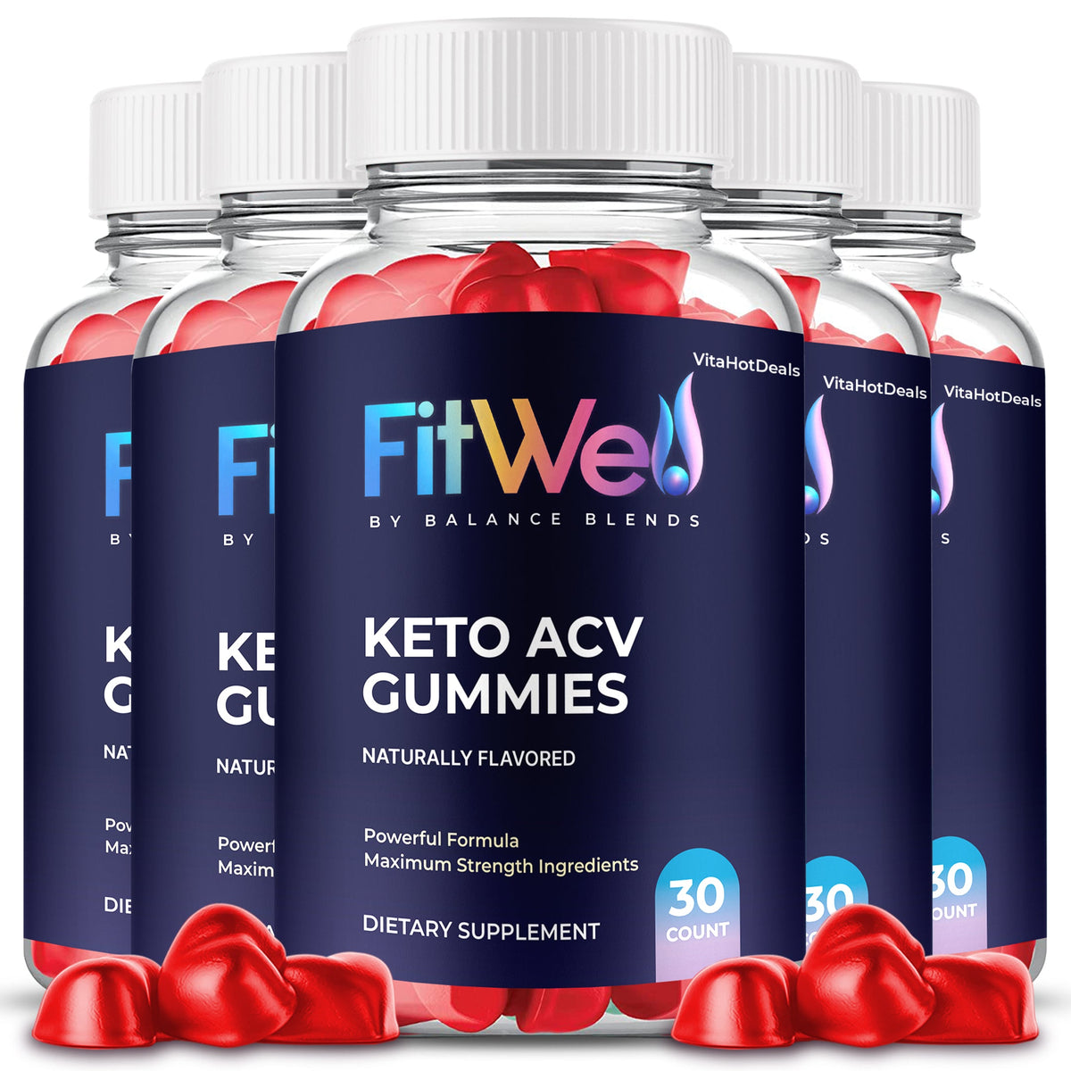 FitWell Keto ACV Gummies 5 Pack daily wellness support