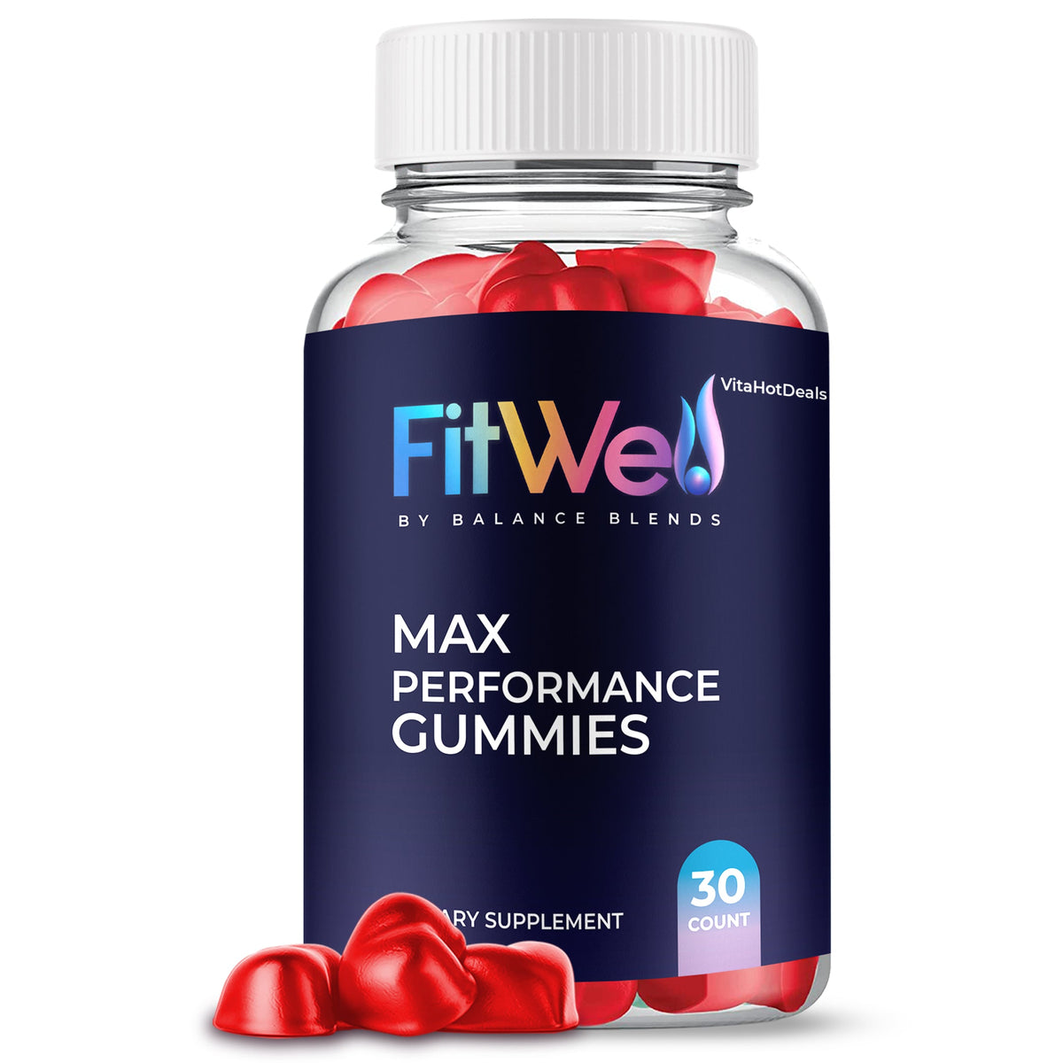FitWell Max Performance Gummies 1 Pack energy and vitality
