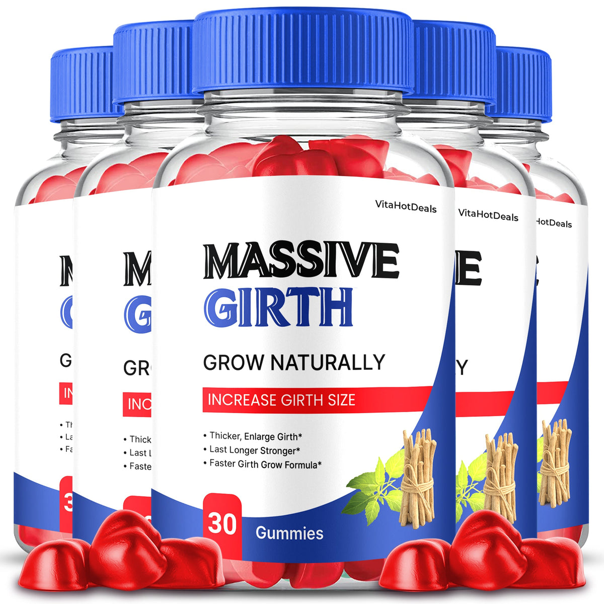 Massive Girth Gummies (5 Pack) | Daily Formula