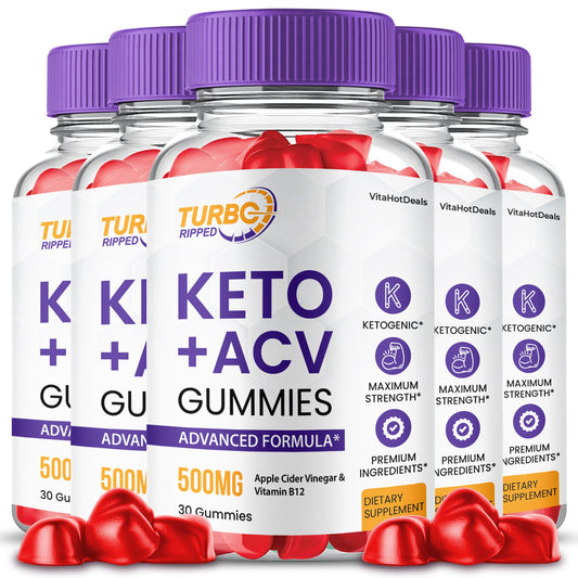 Turbo Ripped Keto ACV Gummies (5 Pack)