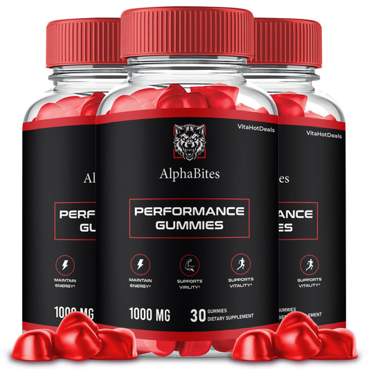AlphaBites Male Performance Gummies (3 Pack)