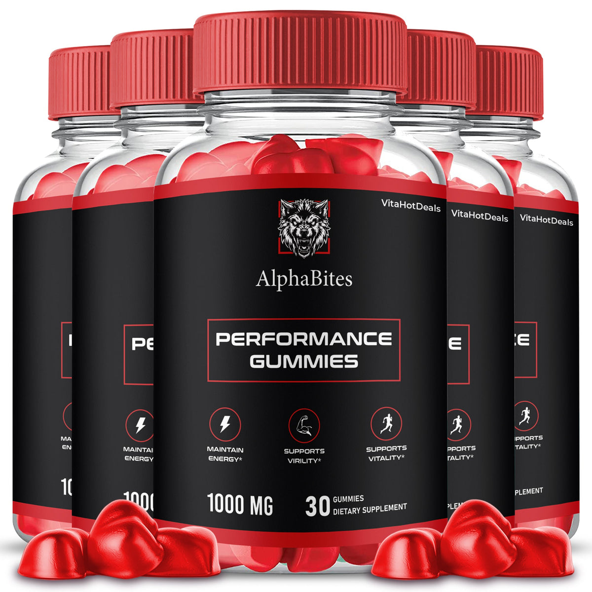 AlphaBites Male Performance Gummies (5 Pack)