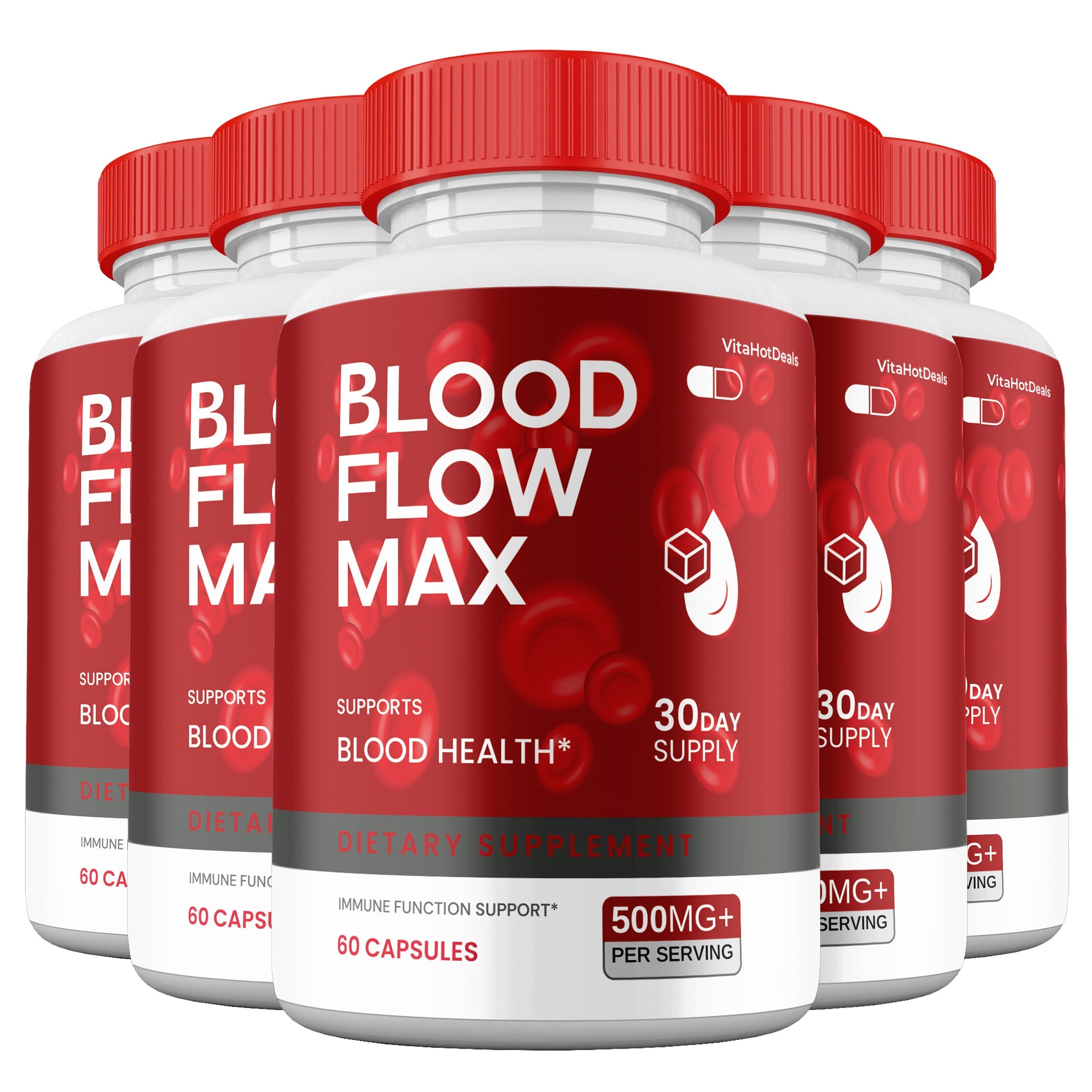 Blood Flow Max capsules (5 Pack)