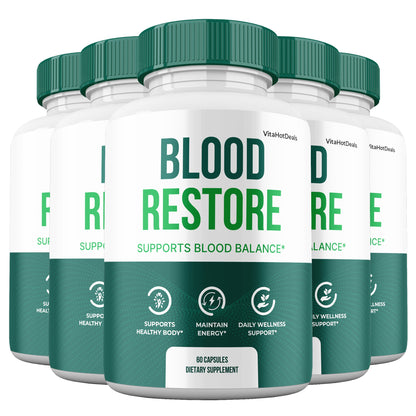 Blood Restore Capsules (5 Pack) | Daily Formula