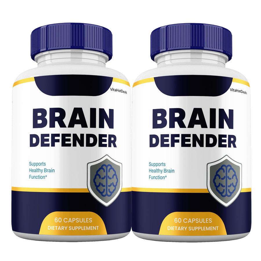 Brain Defender Supports Healthy Brain Capsules (2 Pack) | Daily Formula