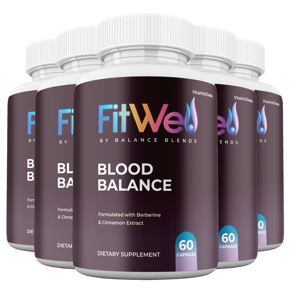 FitWell Blood Support Capsules 5 Pack daily balance support