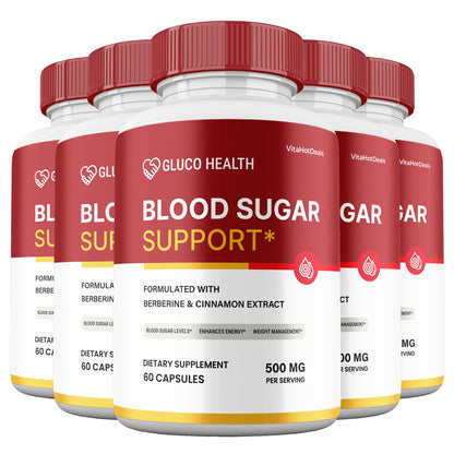 Gluco Health Capsules (5 Pack) | Daily Formula