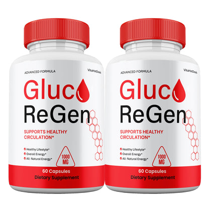 Gluco ReGen Blood Support Capsules (2 Pack) | Daily Formula