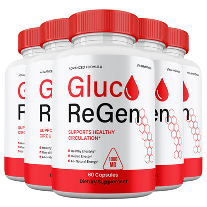 Gluco ReGen Blood Support Capsules (5 Pack) | Daily Formula
