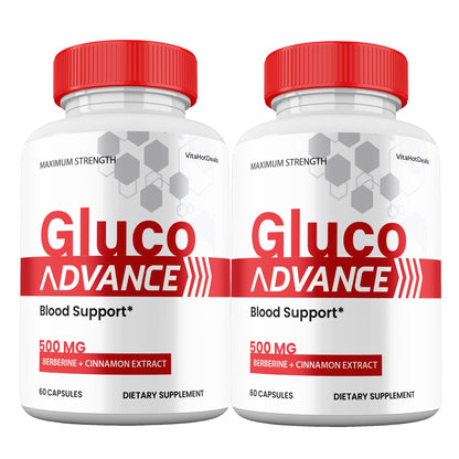 Gluco Advance Blood Support Capsules (2 Pack) | Daily Formula