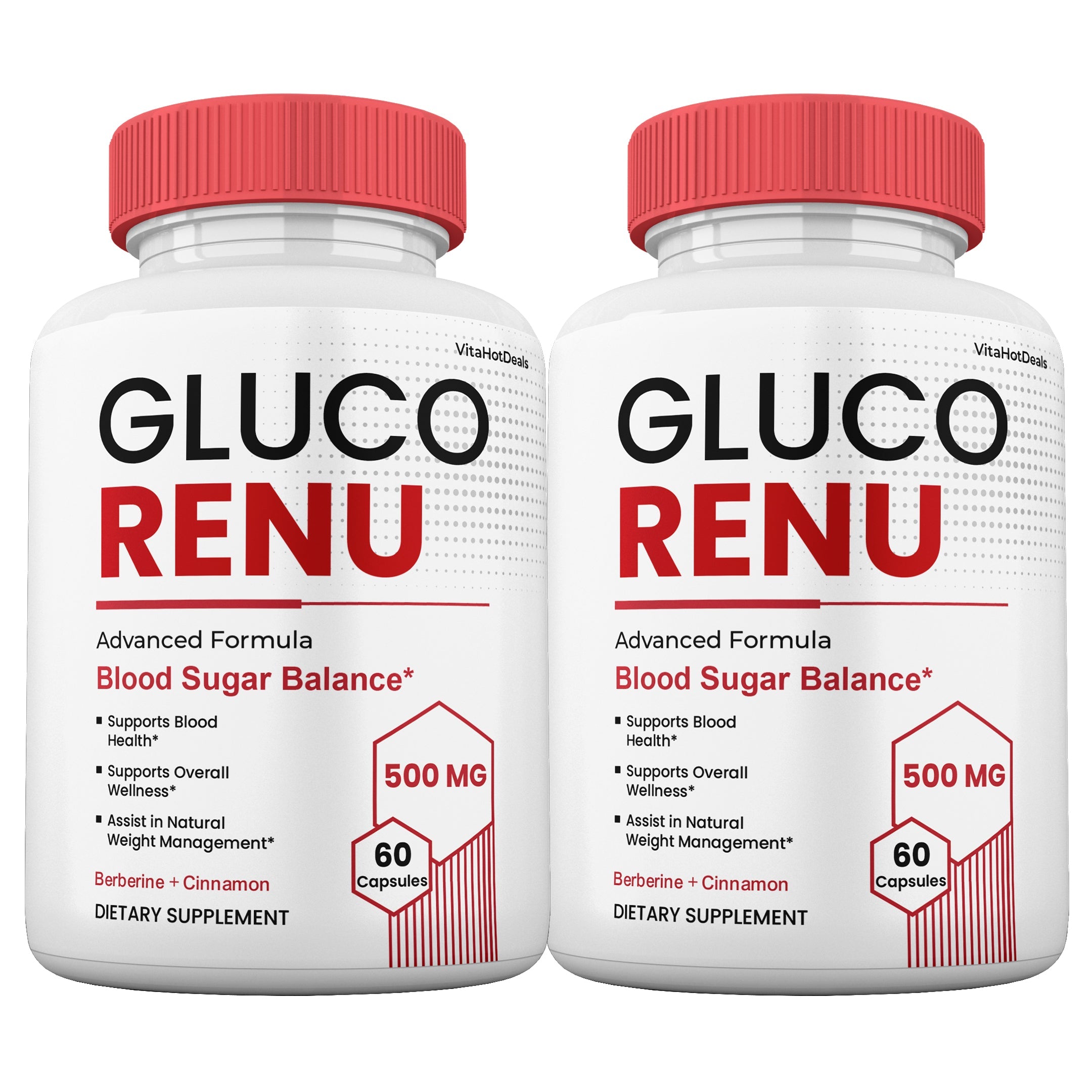 Gluco Renu Blood Sugar Balance capsules (2 Pack)