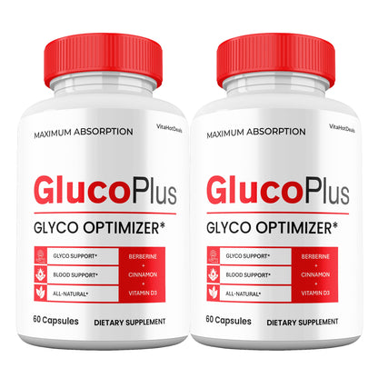 GlucoPlus Blood Support capsules (2 Pack) | Daily Formula