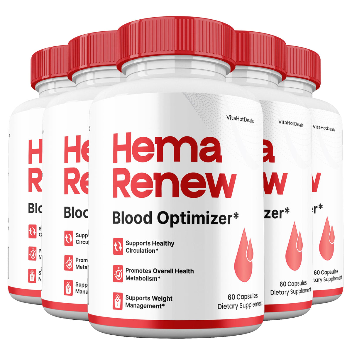 HemaRenew Capsules 5 Pack metabolic wellness support