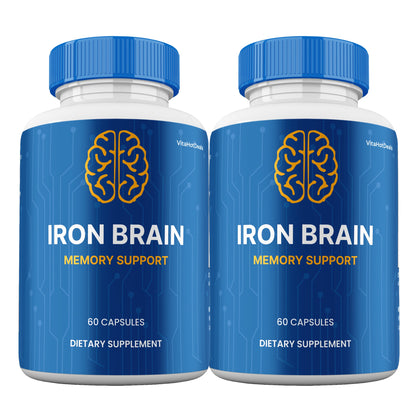 Iron Brain Capsules (2 Pack) | Daily Formula