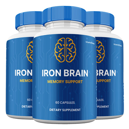 Iron Brain Capsules (3 Pack) | Daily Formula
