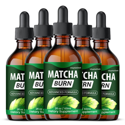 Matcha Burn Drops (5 Pack) | Daily Formula