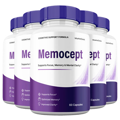 MemoCept Capsules (5 Pack) | Daily Formula