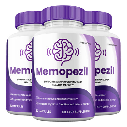 Memopezil Capsules (3 Pack) | Daily Formula