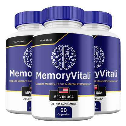 Memory Vitali Capsules (3 Pack) | Daily Formula