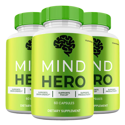 Mind Hero Capsules (3 Pack) | Daily Formula