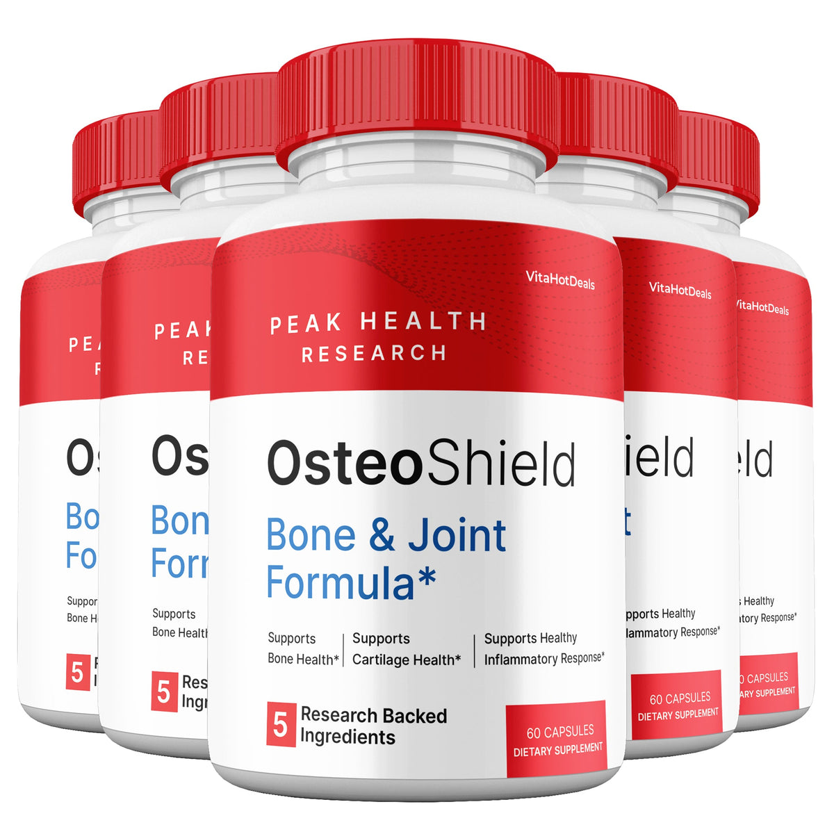 OsteoShield Capsules 5 Pack bone and joint support