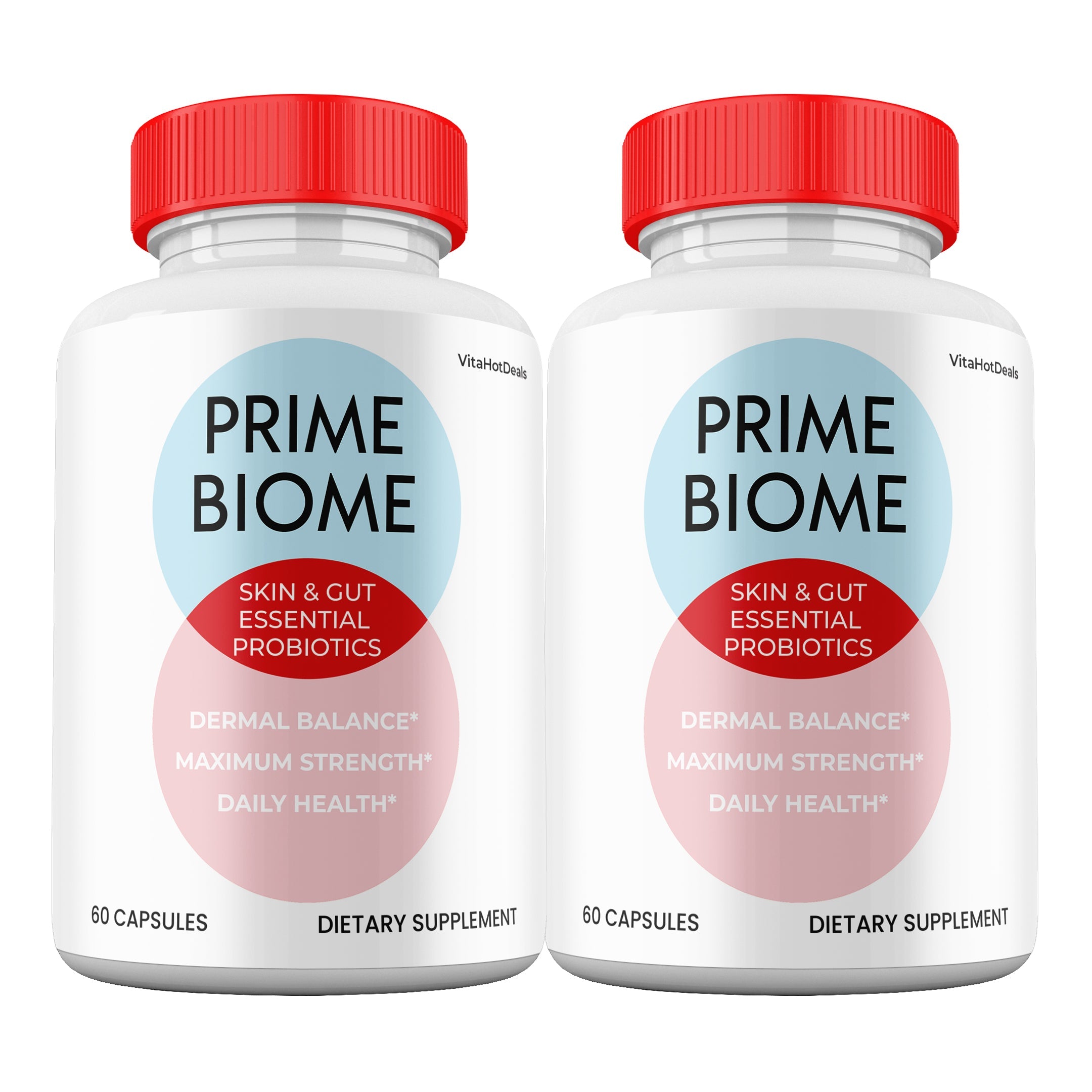 Prime Biome Skin & Gut Probiotics capsules (2 Pack)