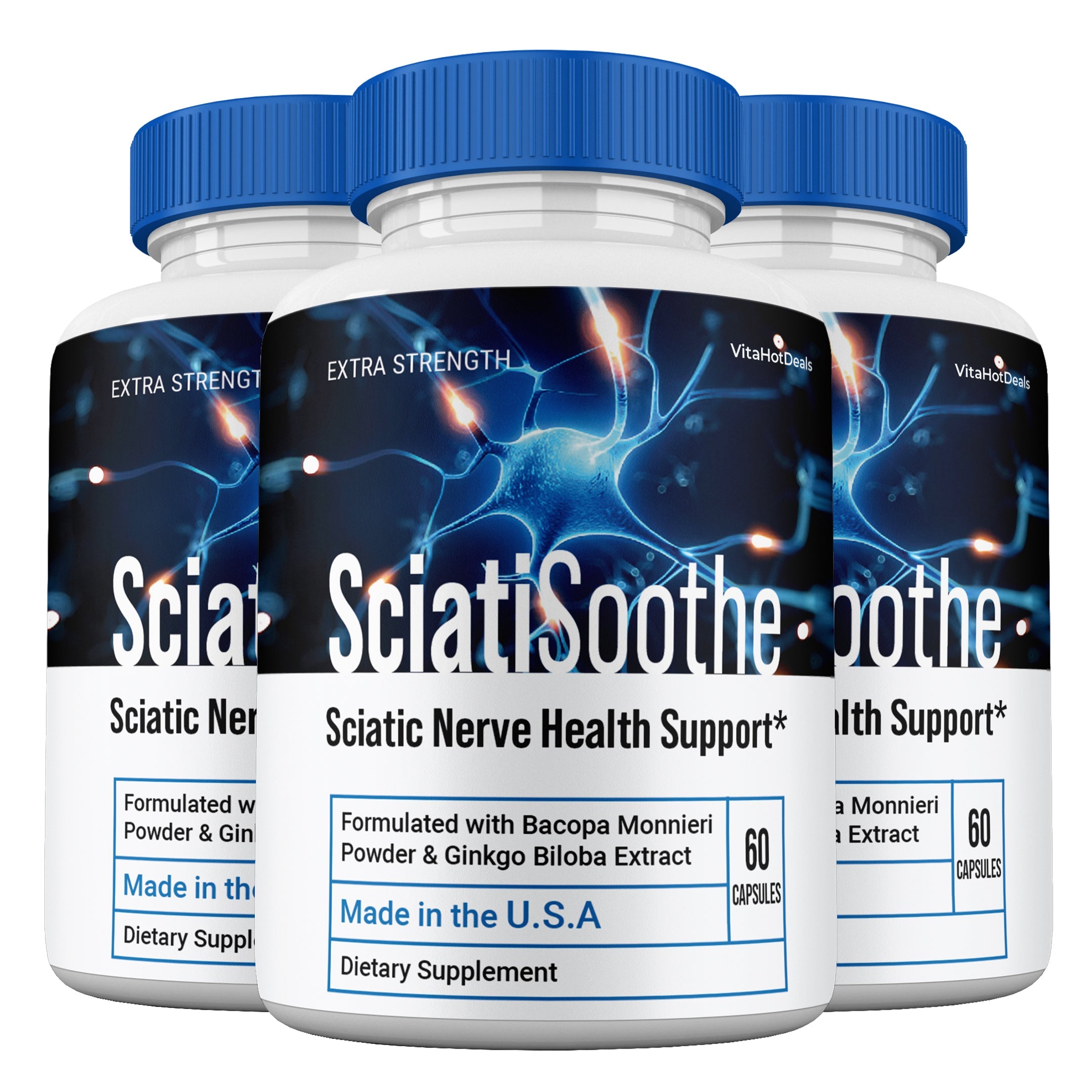 SciatiSoothe Nerve Health Support Pills (3 Pack)