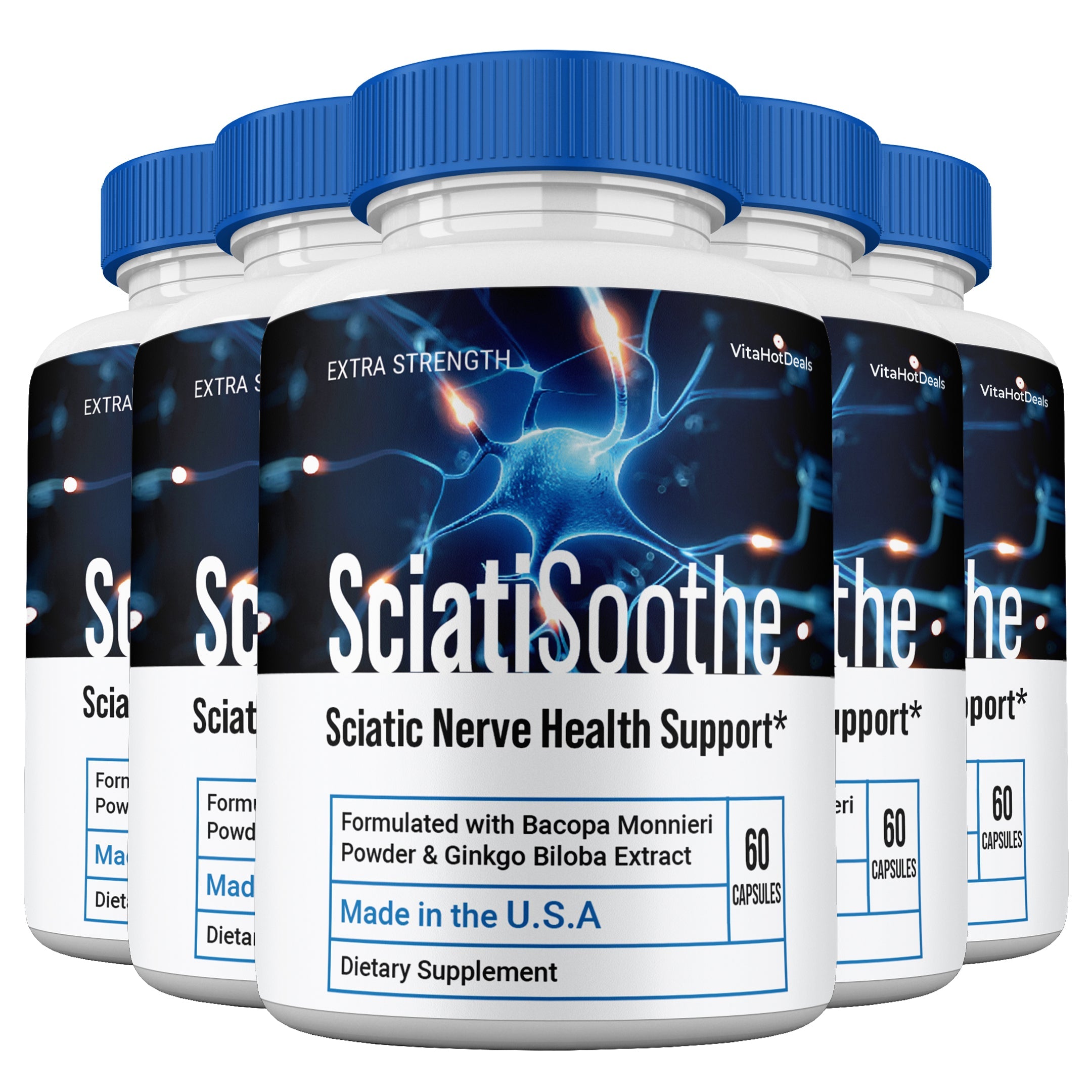 SciatiSoothe Nerve Health Support Pills (5 Pack)