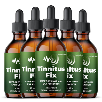 Tinnitus Fix Drops (5 Pack) | Daily Formula