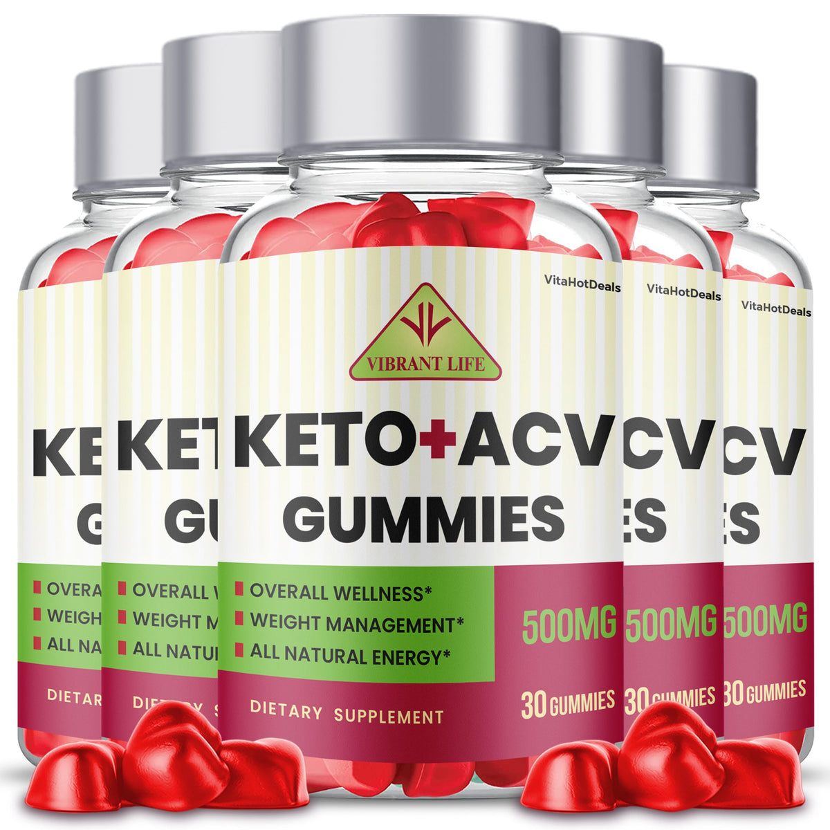 Vibrant Life Keto ACV Gummies (5 Pack)