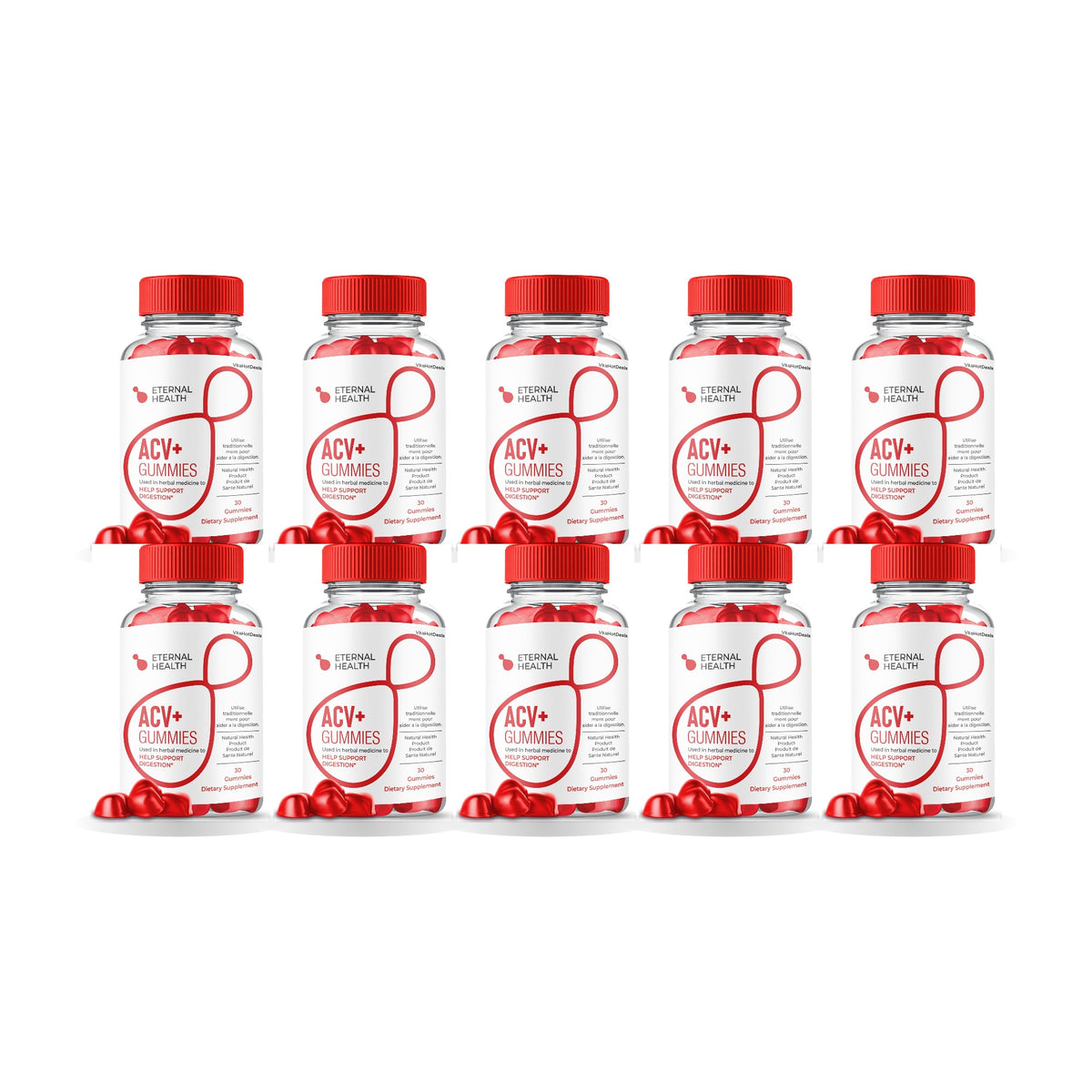 Eternal Health Keto ACV Gummies 10 Pack – 10 bottles