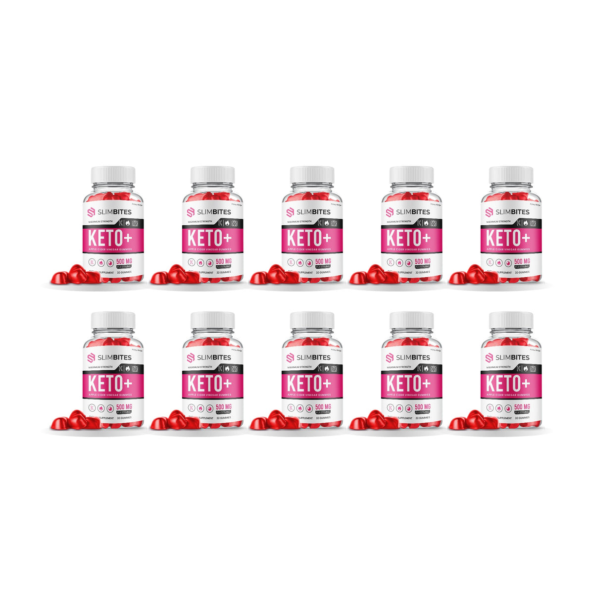SlimBites Keto ACV Gummies 10 Pack – 10 bottles