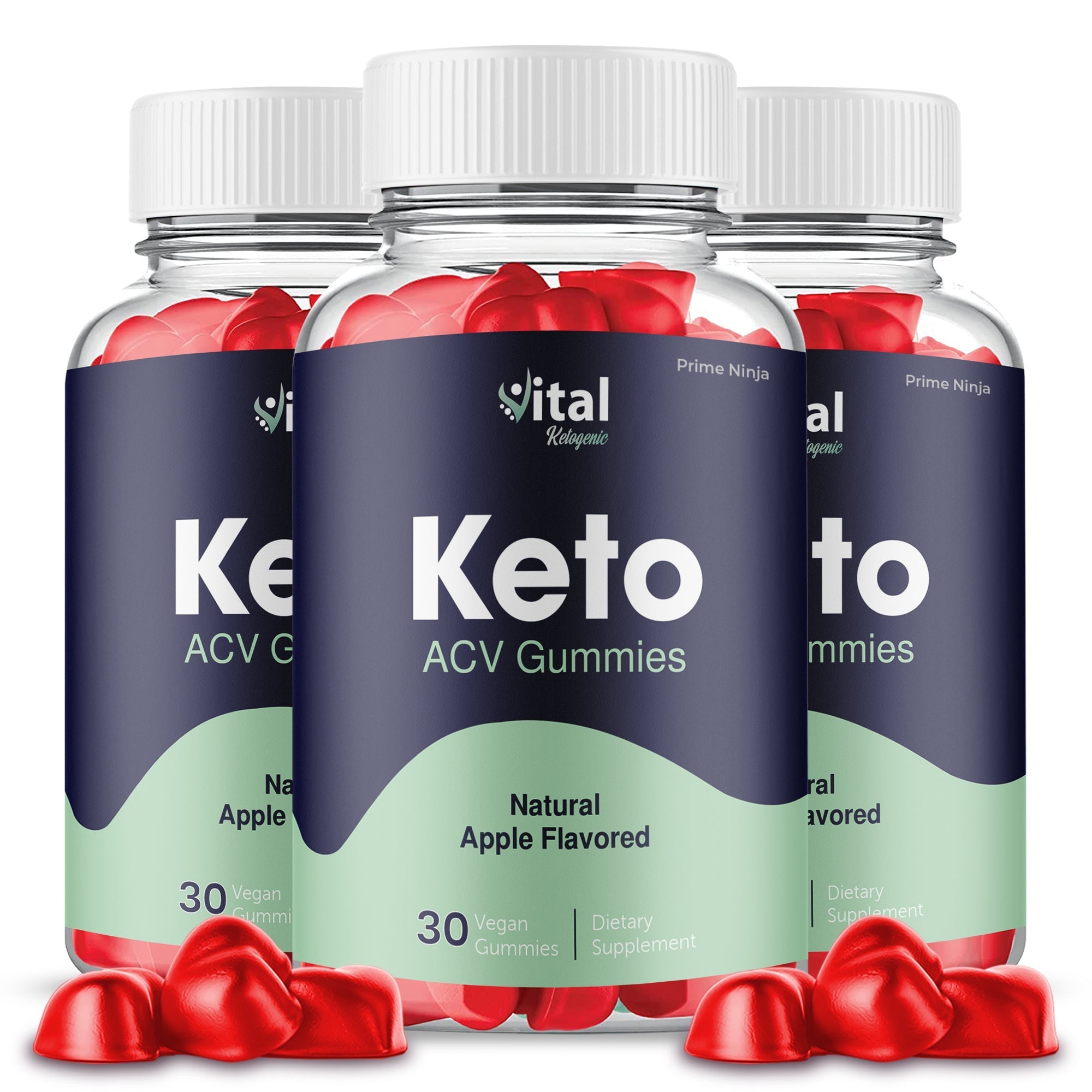 Vital Keto Ketogenic + ACV Gummies (3 Pack) - Vita Hot Deals